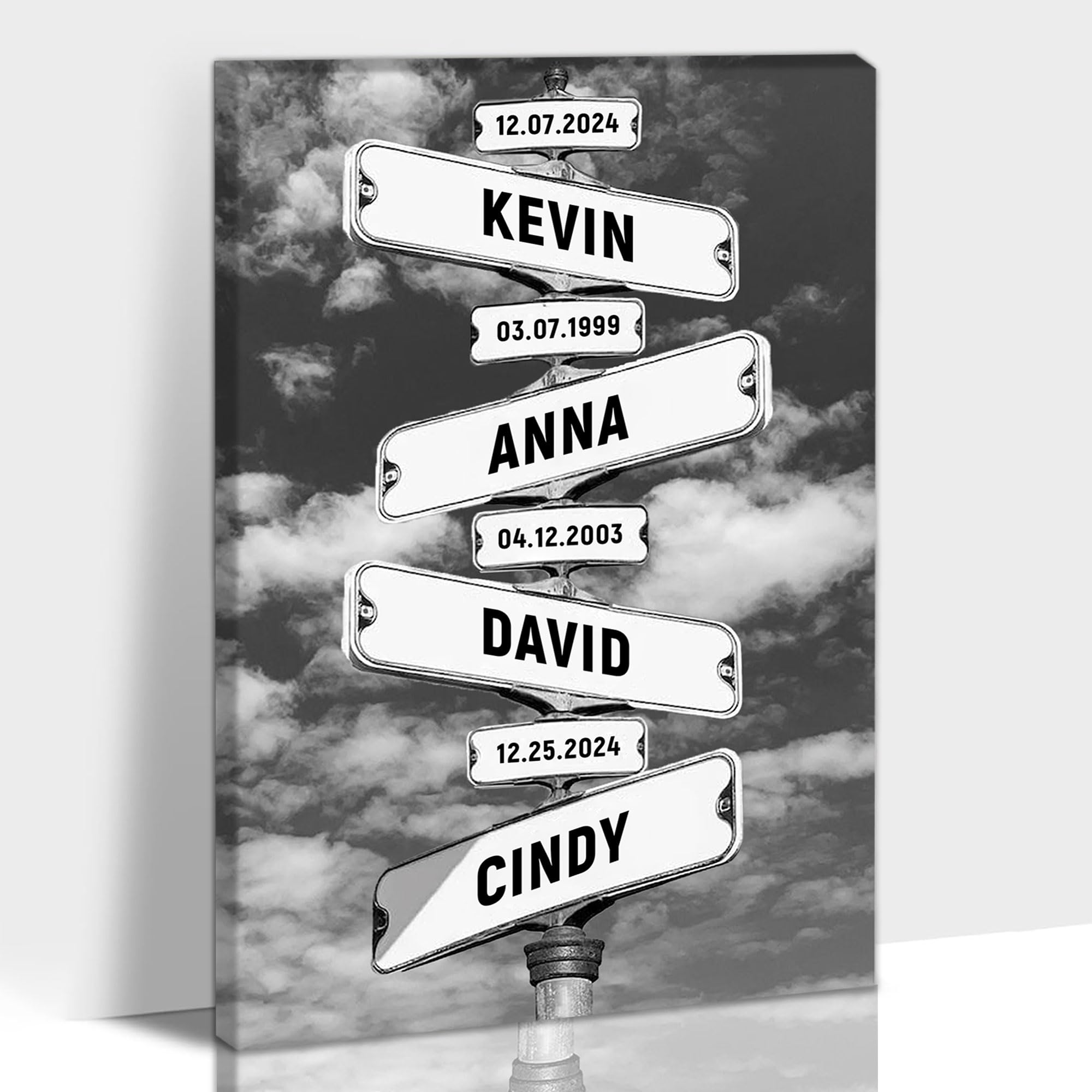 Amazon.com: Personalized Street Sign Multi-Name Custom Canvas Wall